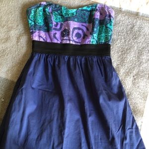 Strapless summer dress